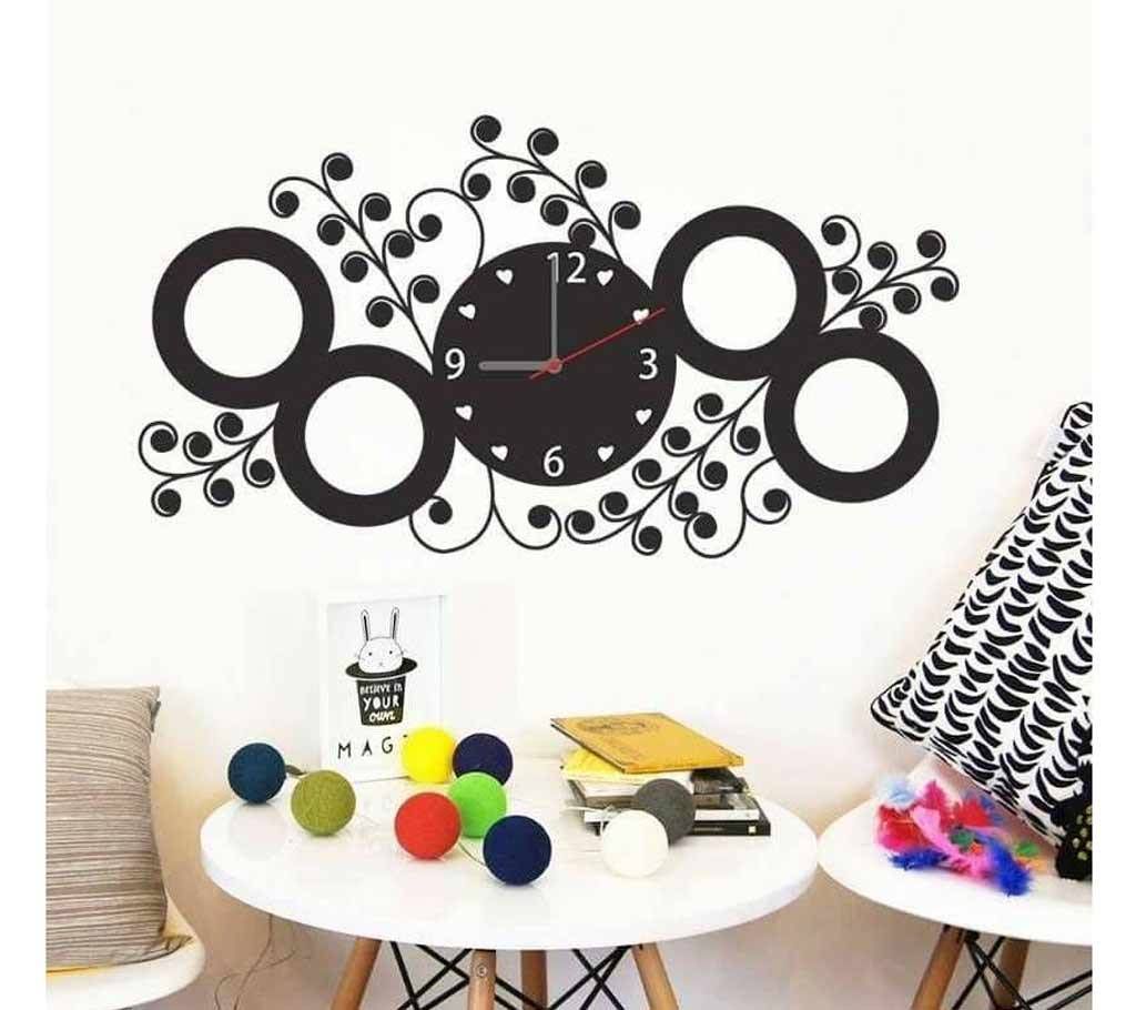 PVC Sticker with Real Time Wall Clock