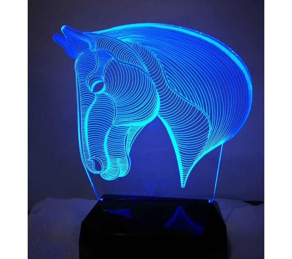 Creative 3D LED Horse Lamp 