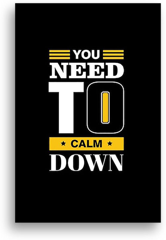 PRINTHUBS 45.72 cm Motivational Quote Poster For Home office Gym Room Wall Décor (Size 12x18 In)S63 Self Adhesive Sticker  (Pack of 1)