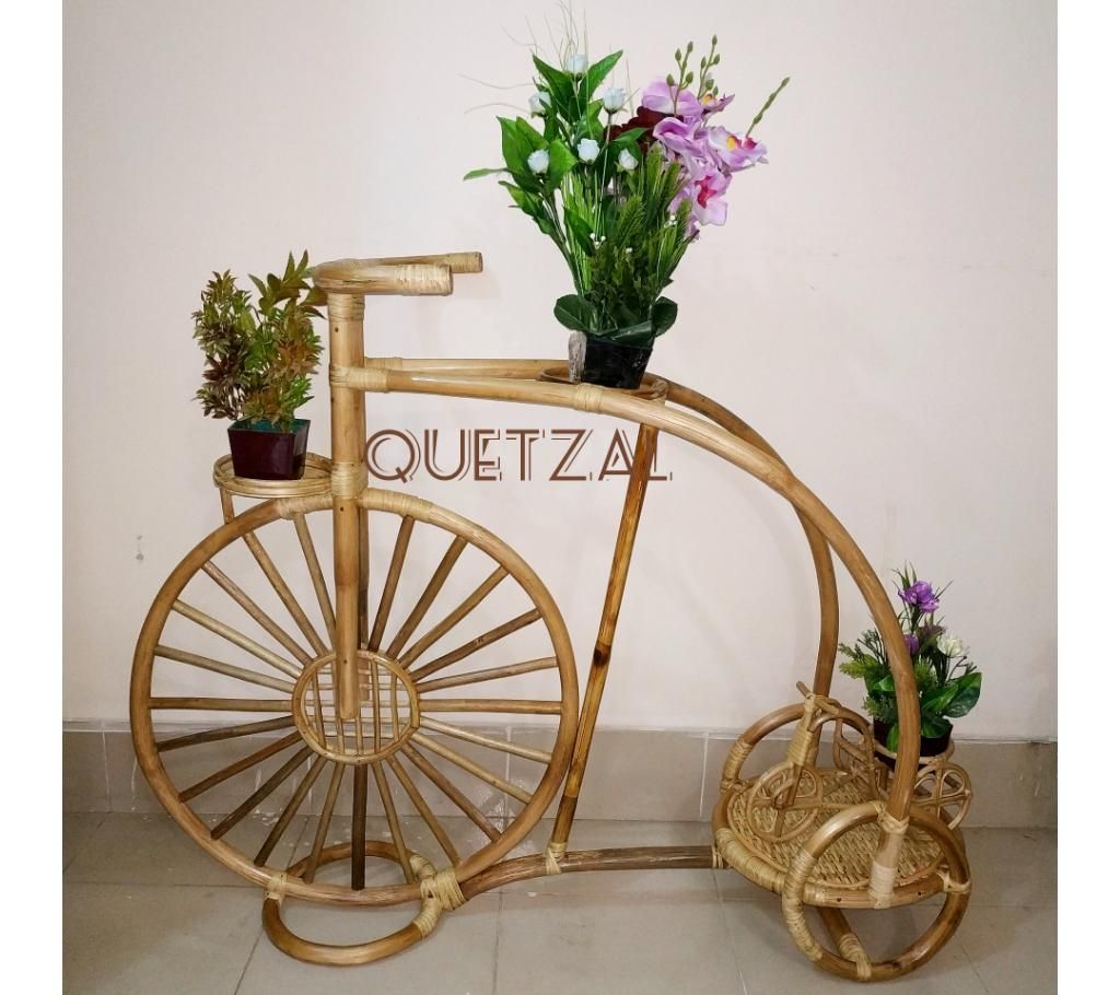 cane made cycle showpiece