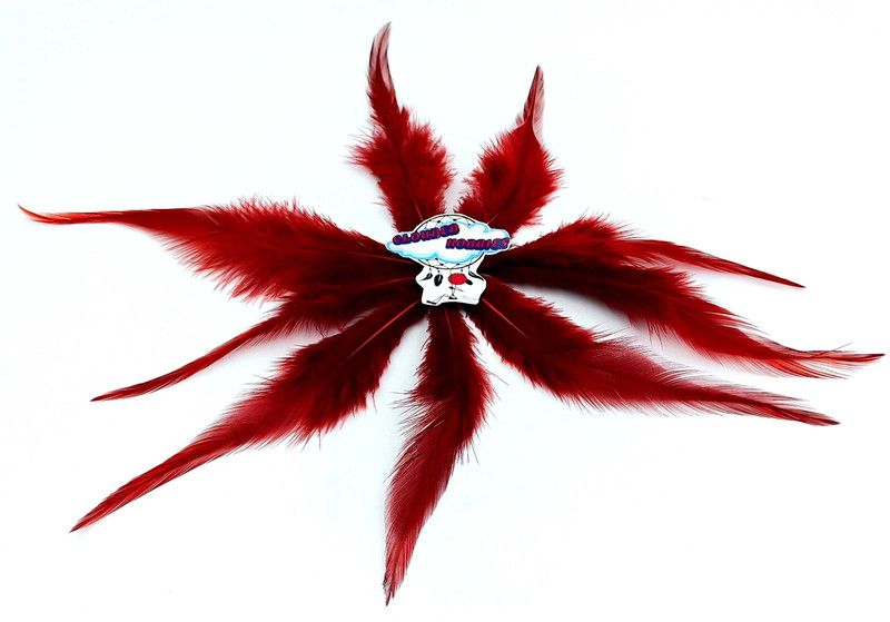 CLOUDED HOBBIES Pack of 100 Decorative Feathers  (5 INCH Synthetic Material)