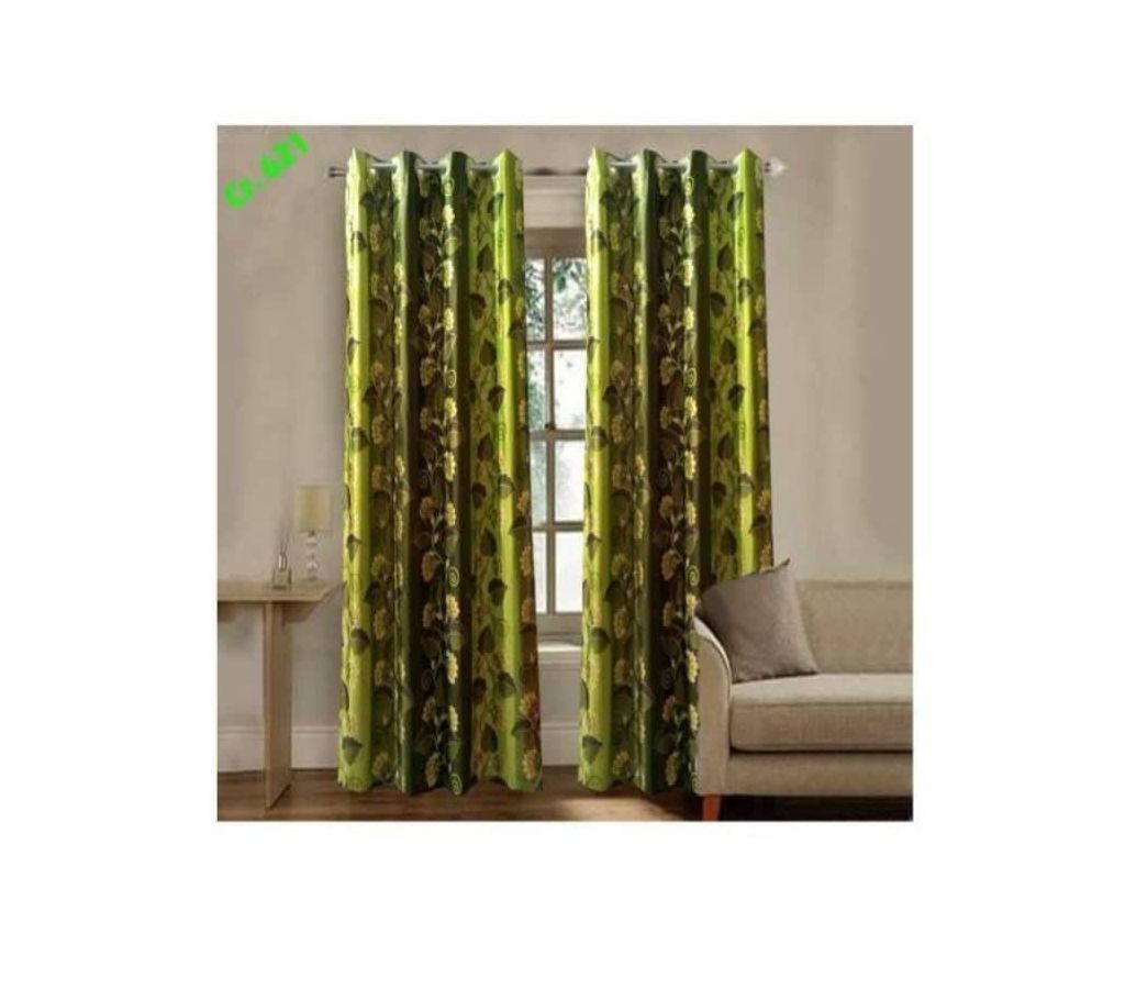 Satin Curtain- GREEN
