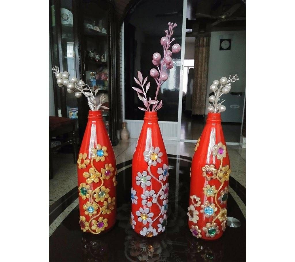 stone and glass made vase 