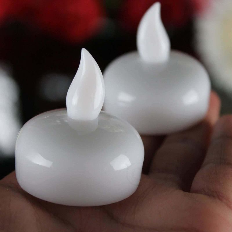 GreenUniverse Water Floating Led Candles0 Candle  (Yellow, White, Pack of 0)