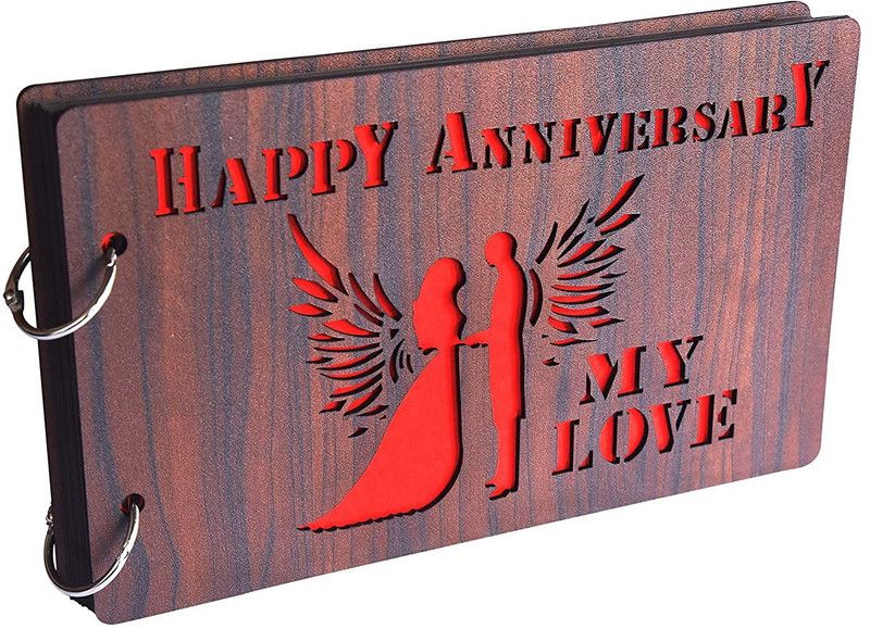 Urvi Creations happy anniversary scrap book Album  (Photo Size Supported: 5"x7", 4"x6")