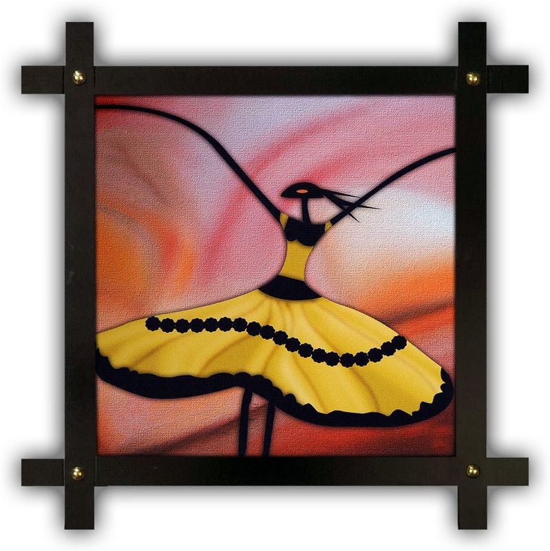 Poster N Frames Cross Wooden Frame Hand-Crafted with photo of Modern Arts 8920-crossframe Digital Reprint 16.5 inch x 16.5 inch Painting  (With Frame)