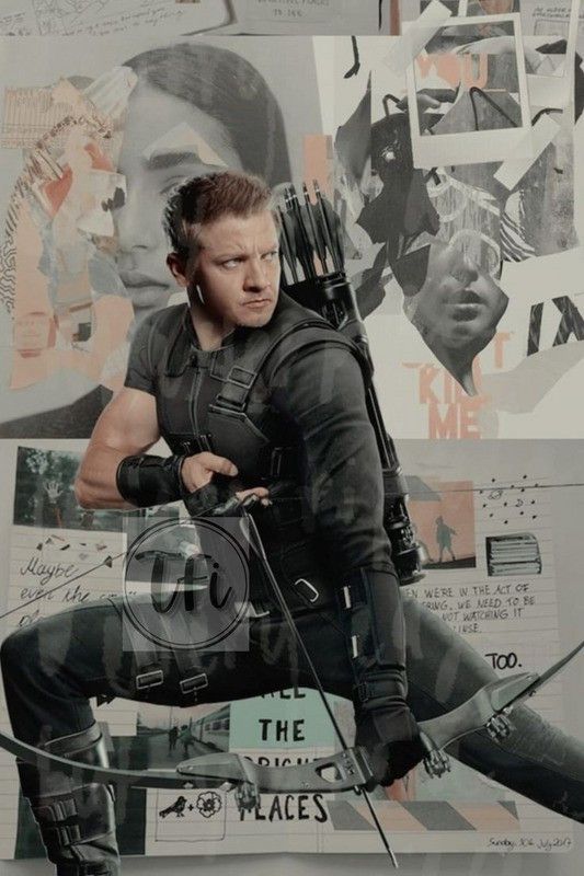 Superhero Hawkeye Poster, Unframed, With Double Sided Tape Paper Print  (18 inch X 12 inch, Rolled)