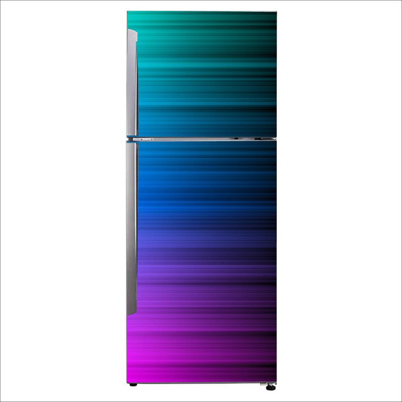 Advait Designs 60 cm Advait Designs Decorative geometry mathematics colorfulness blue azure Extra Large Fridge Sticker Self Adhesive Sticker  (Pack of 1)