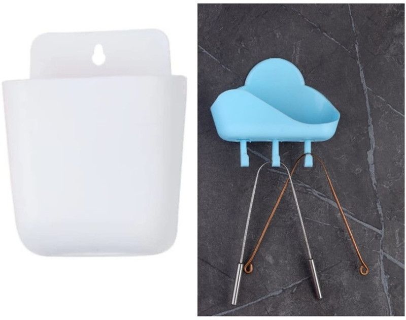 Plastic Wall Shelf  (Number of Shelves - 2)