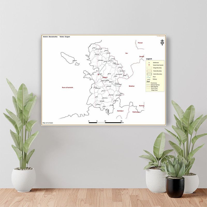 BRITISH TERMINAL 60 cm Banaskantha DISTRICT Suigam TALUKA Self Adhesive Sticker  (Pack of 1)