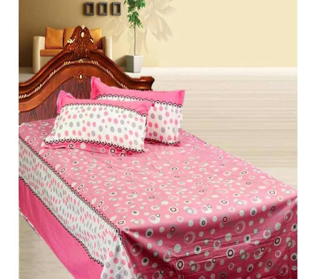 Cotton King size Bed sheet & Pillow Cover