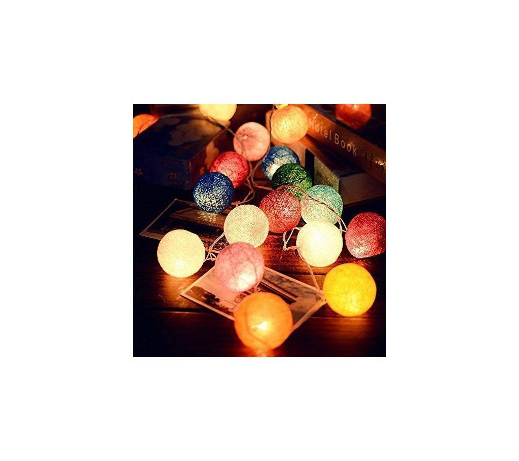 Cotton Ball String Lights