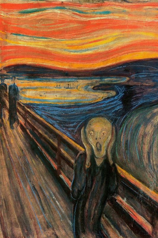 The Scream Fine Art Print  (18 inch X 12 inch, Rolled)
