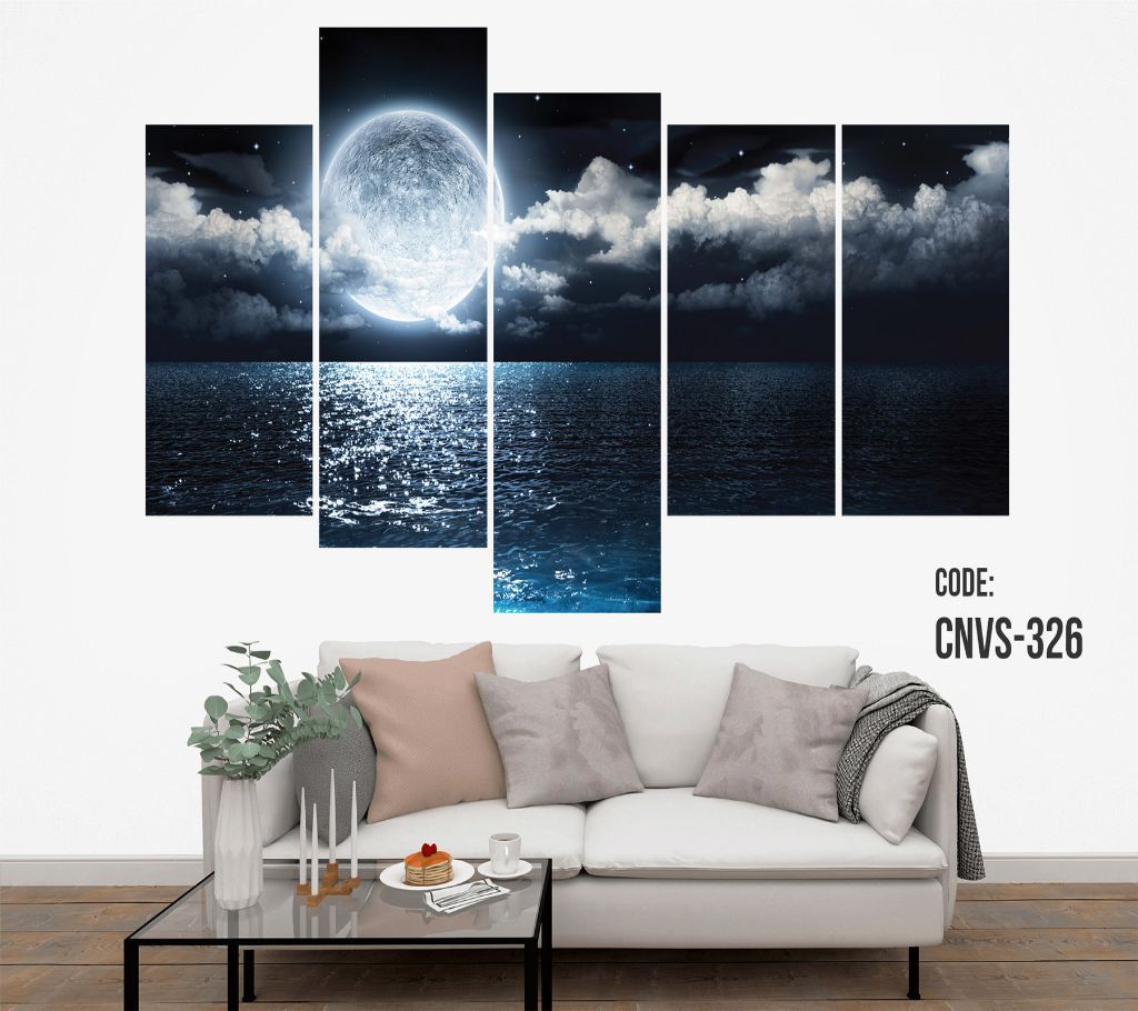 CNVS-326 See Moon Wall Canvas Art Prints 78 inch x 48 inch