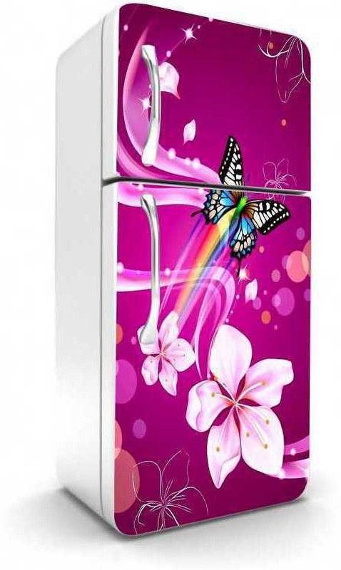 Kota Creation 61 cm Fridge Sticker Decorative Refrigerator Sticker PVC Vinyl Multicolour -KCFS-65 Self Adhesive Sticker  (Pack of 1)