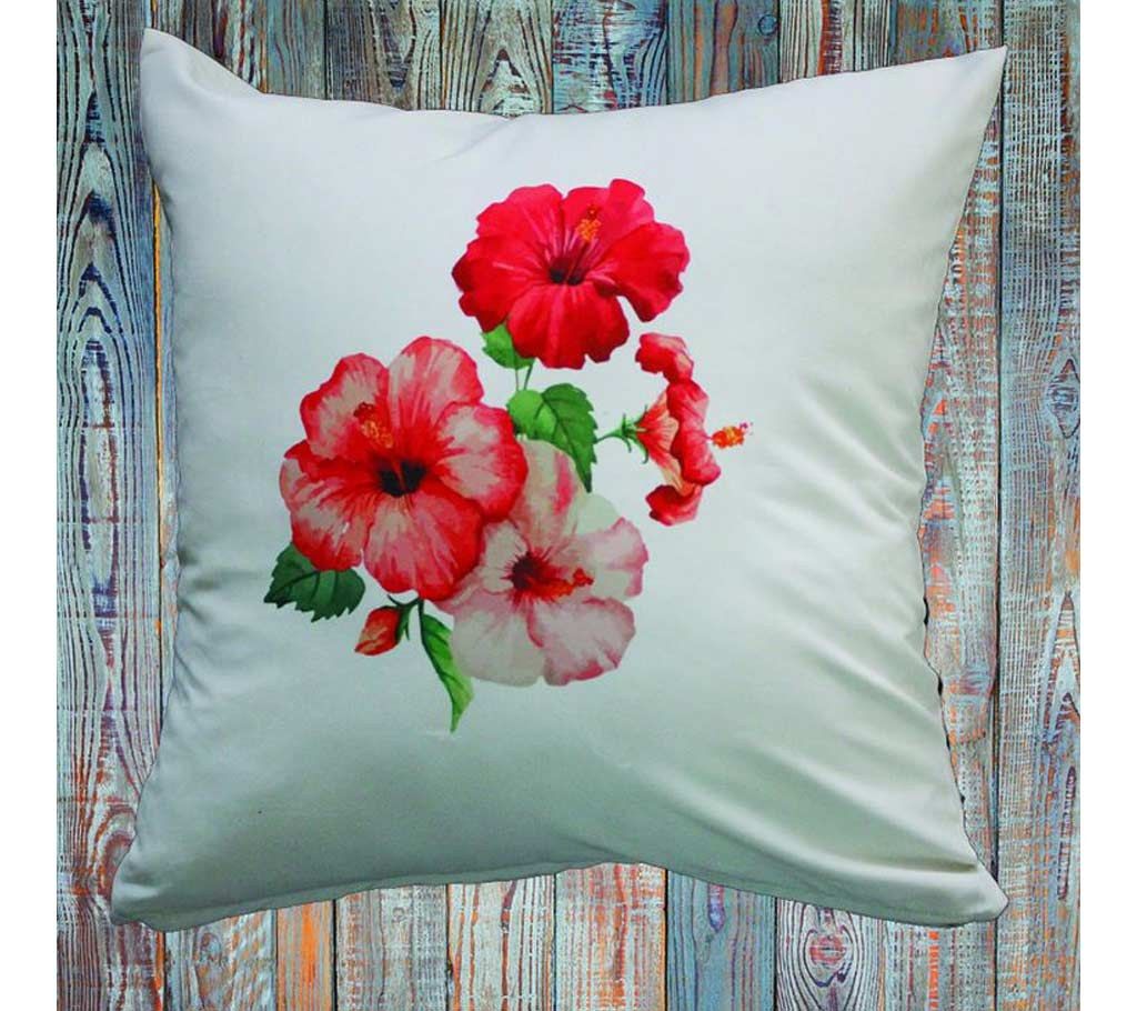 China Rose printed cushion cover
