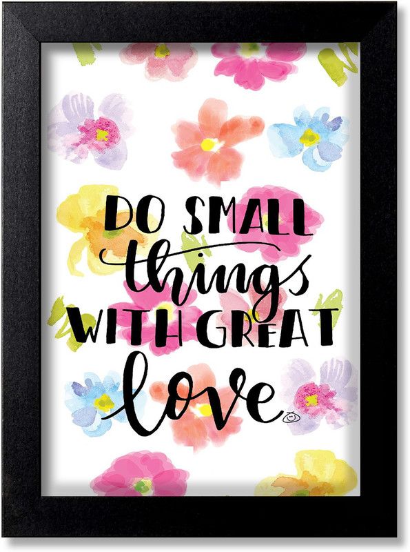 Blue Nexus Motivational Quote Inspirational Quote Room Poster Wall Poster with Wall Frame Wall Stickers Room Art Poster_FBNWPQ177 Digital Reprint 12 inch x 9 inch Painting  (With Frame)