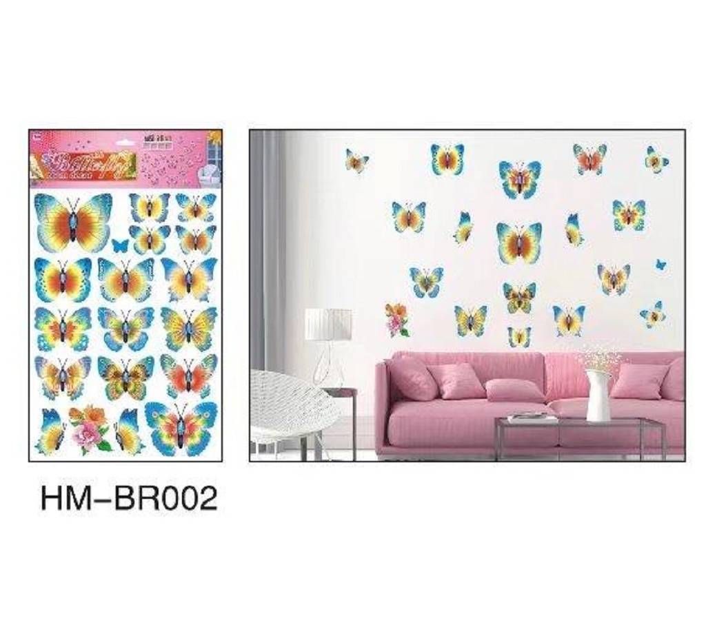 Butterfly wall decor 3d sticker HM - BR002