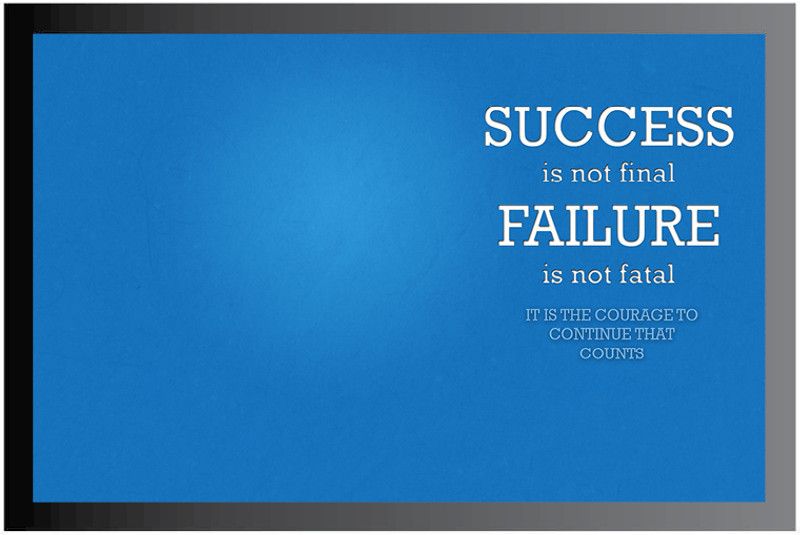 Motivational Quote Frame Poster For Room Synthetic Wood Gloss Lamination F116 Paper Print  (14 inch X 20 inch, Framed)