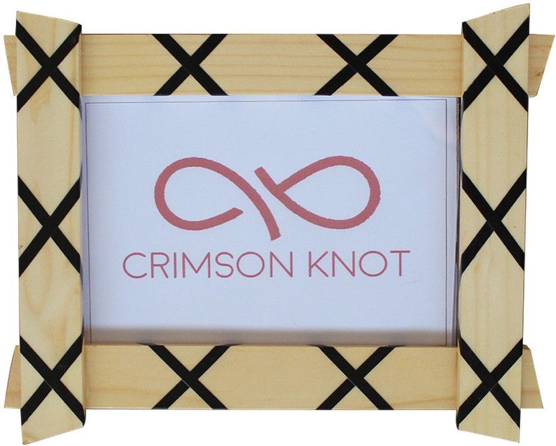 Crimson Knot Wood Personalized, Customized Gift Best Friends Reel Photo Collage gift for Friends, BFF with Frame, Birthday Gift,Anniversary Gift Table  (Brown, Black, 1 Photo(s), 4 x 6 inches)