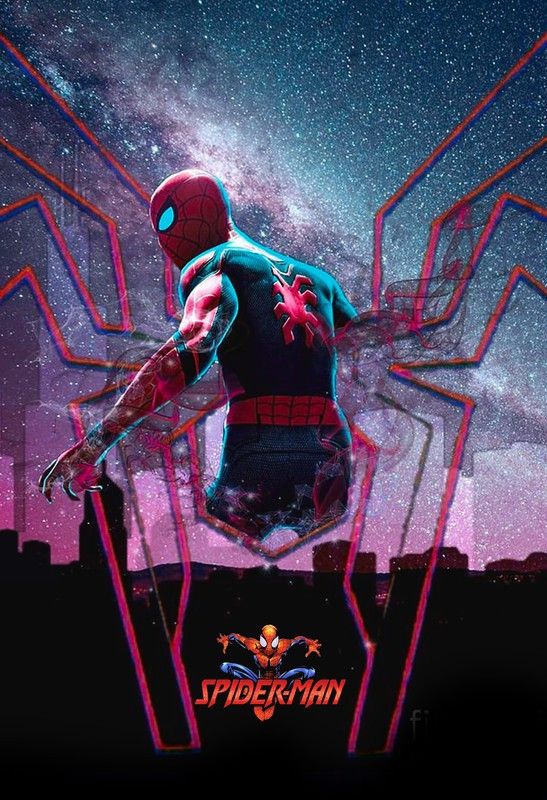 Poster Spiderman Digitalart (Large Poster, 300GSM Matt, 36x24 Inches, Rolled, Multicolor) Fine Art Print  (24 inch X 36 inch, Rolled)