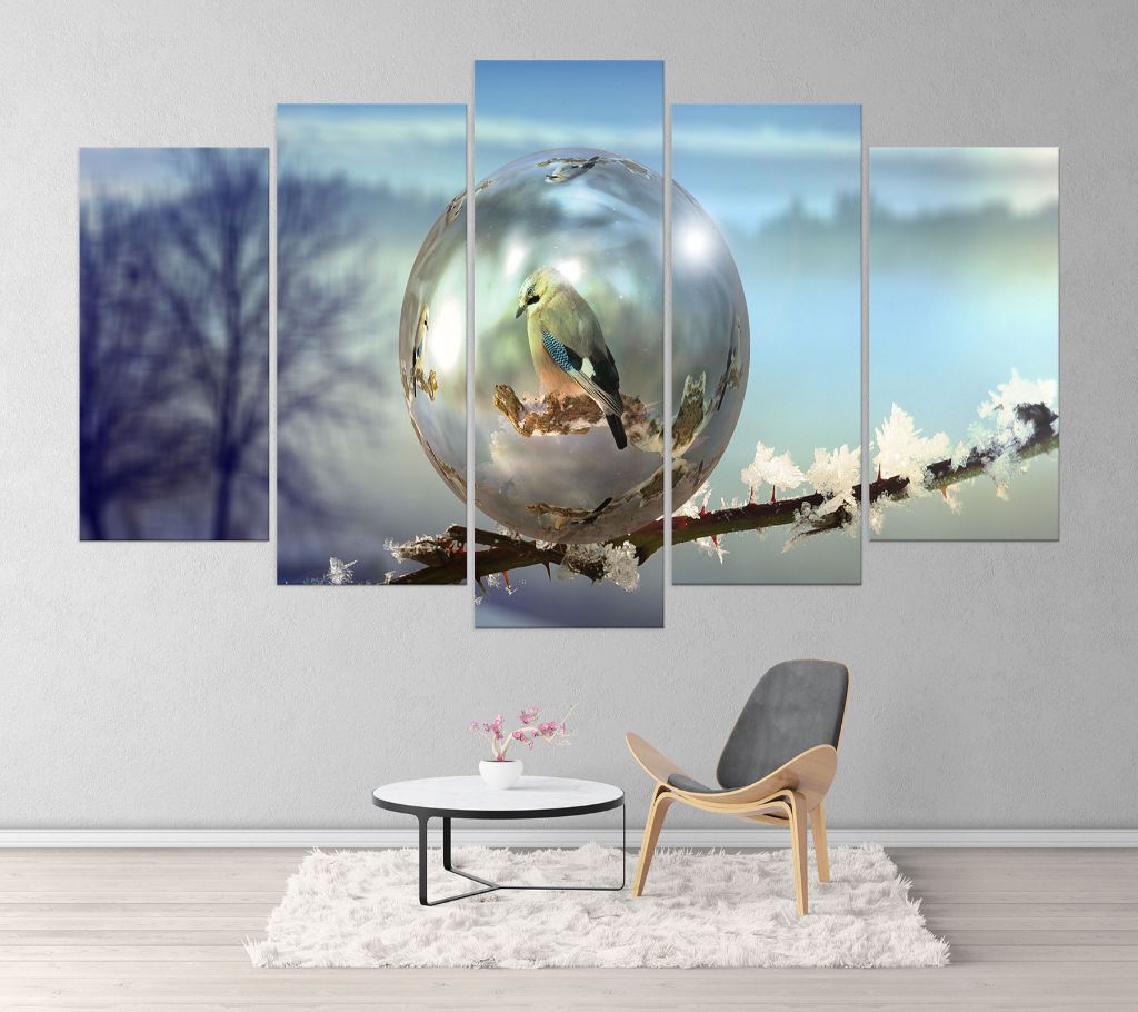 CNVS-308 Birds Wall Canvas Art Prints 48 inch x 36 inch