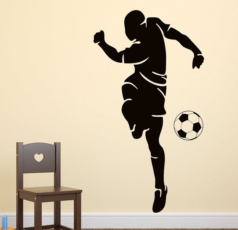 fuzzy 110 cm Football Self Adhesive Sticker  (Pack of 1)