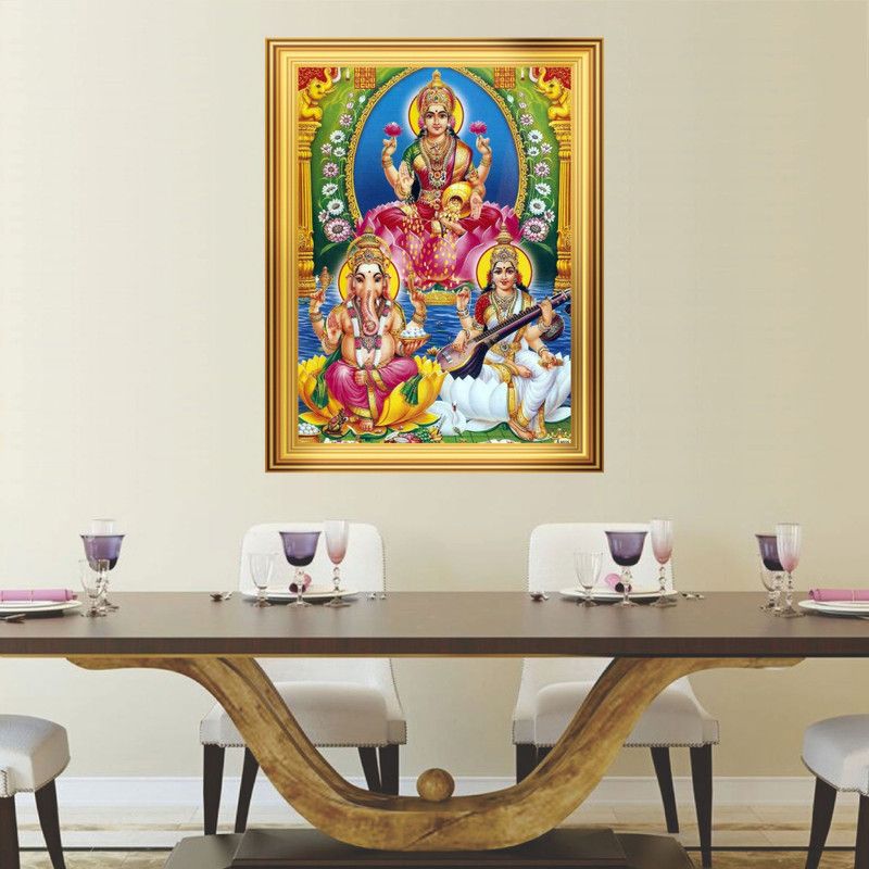 Luxury Religious Multicolor Wallpaper  (60 cm x 90 cm)