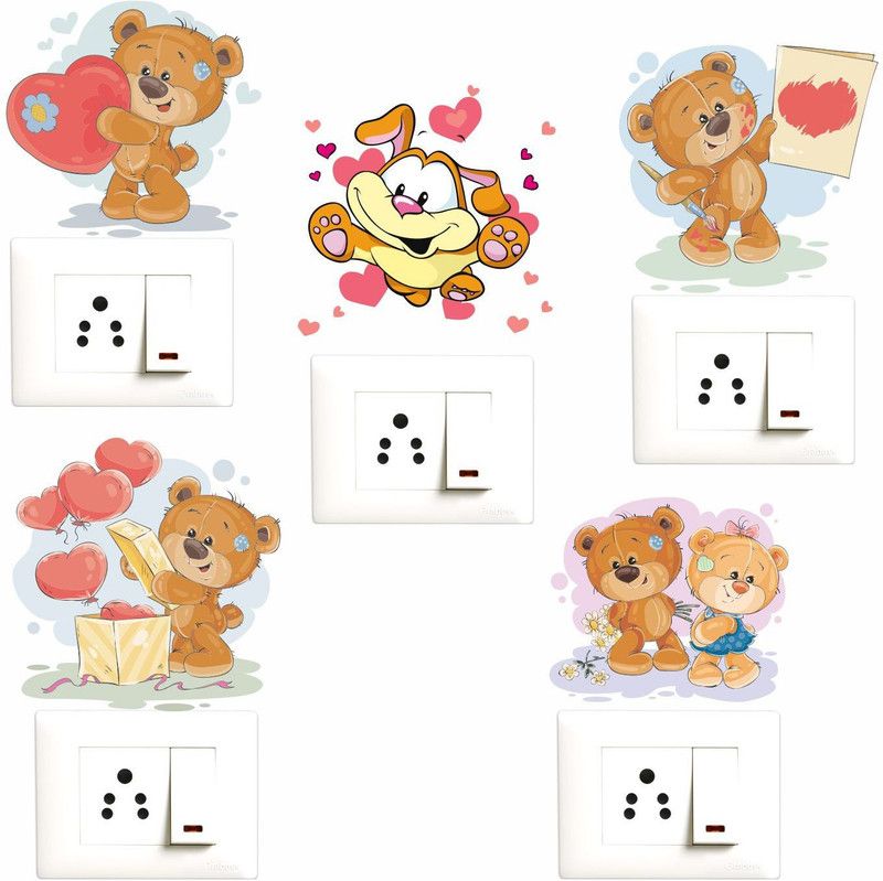 StickMe 15 cm SM4069 Self Adhesive Sticker  (Pack of 5)