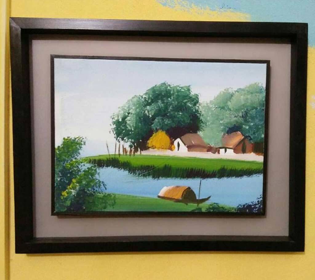 Double frame water color painting 01