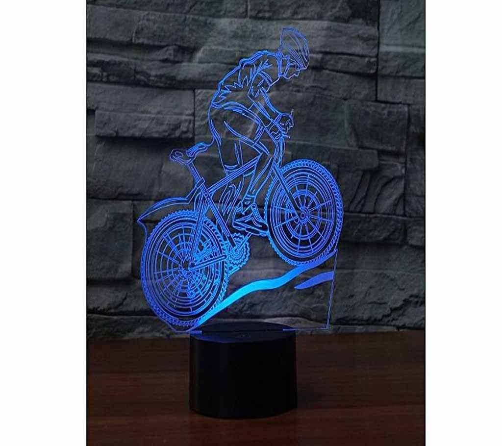 Cycling- Creative 3d Visualization Lamp