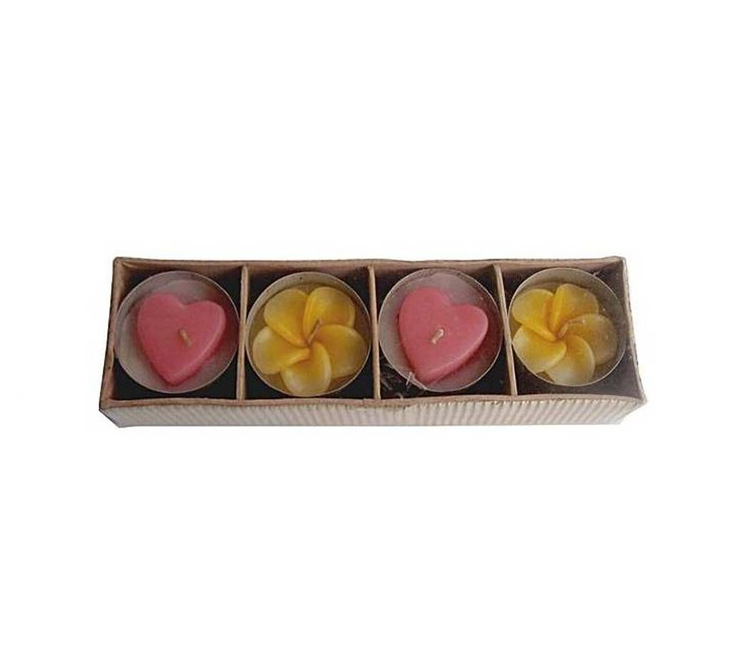 Artefact Kathali Heart Packet Candle Set - Yellow
