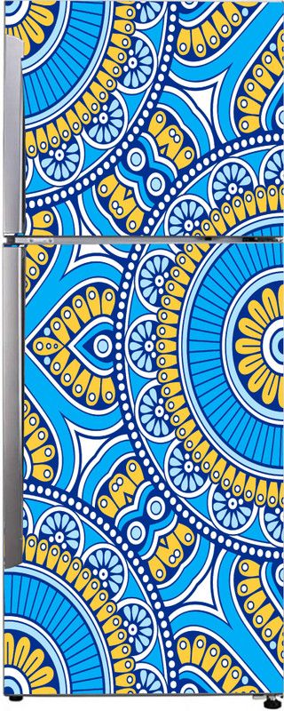 K2A Studio 60 cm abstract multicolor beautiful mandala wallpaper sticker Self Adhesive Sticker  (Pack of 1)