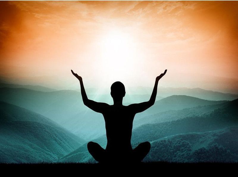 Artzfolio Yoga & Meditation Vinyl Wall Sticker 37.7 x 28 inch (96 x 71 cms)  (28 inch X 37.7 inch, Multicolor)