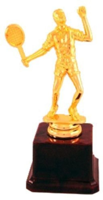 ERTUGRUL Metallic Fiber Badminton Champion Trophy/Table Tennis/Tennis Trophy  (7" INCH)