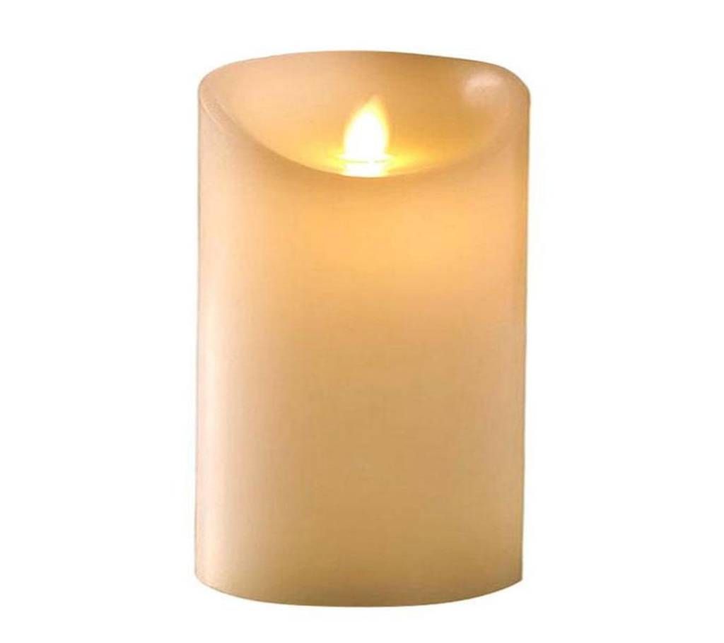Remote Control Pillar Candles - White