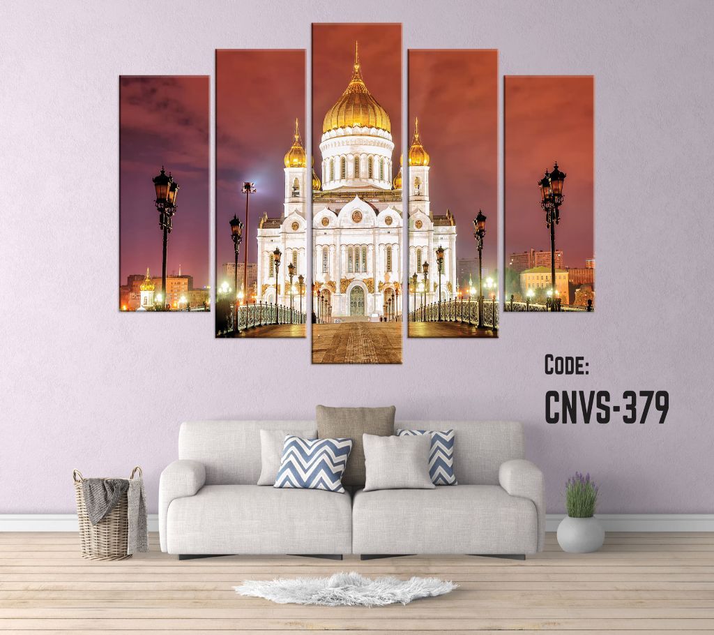 CNVS-379  Cathedral of Christ the Saviour Wall Canvas Art Prints 78 inch x 48 inch