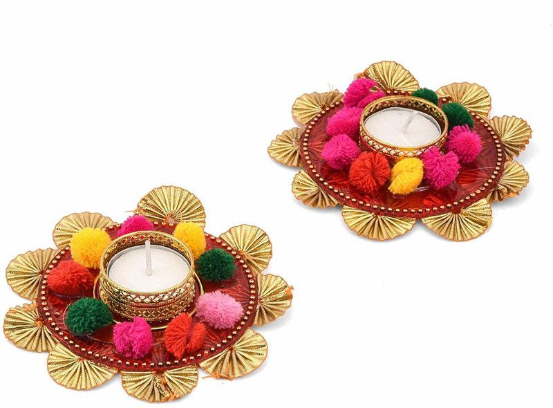 Collectible India Akhand Diya For Puja, Diyas Cast Iron (Pack of 2) Table Diya Set  (Height: 1.5 inch)