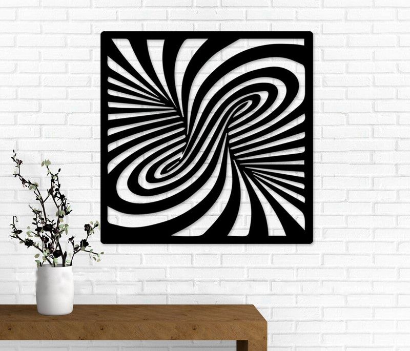 Zuper Wall Art Suitable for Living Room,Foyer,Bedroom,Hallway,hall  (Black)