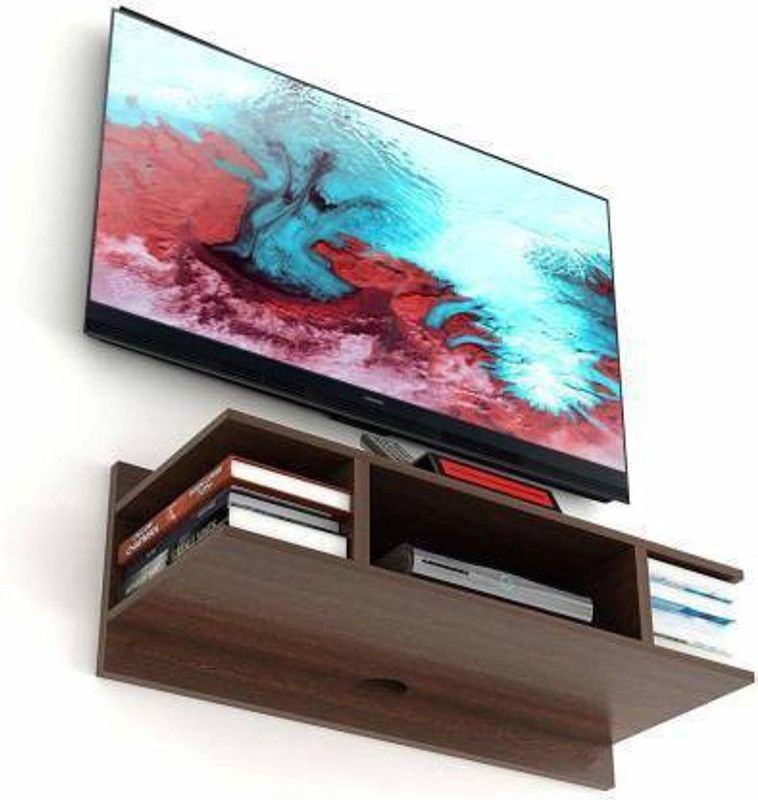 ANTIQUE MART MDF (Medium Density Fiber) Wall Shelf  (Number of Shelves - 2, Brown)