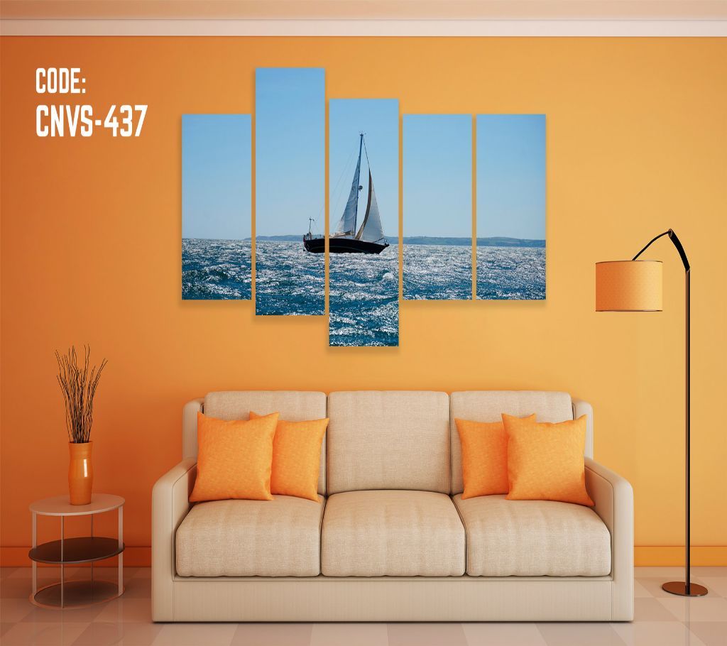 CNVS-437 Sea Boat Wall Canvas Art Prints 78 inch x 48 inch