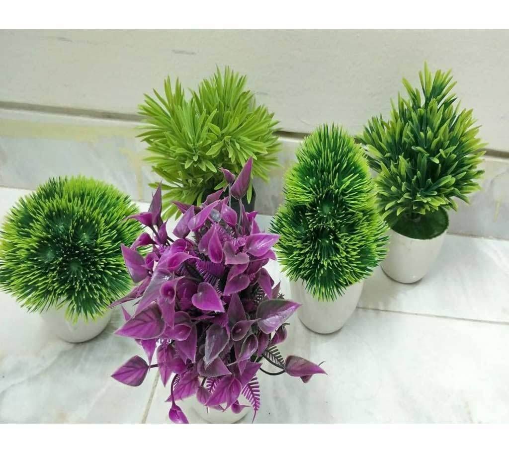Artificial Plants With Vase Plastic Showpiece (Code-HS238)
