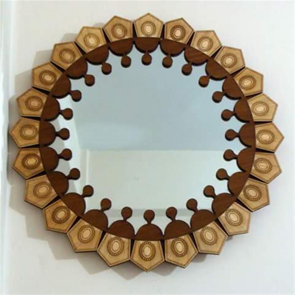 Wooden Wall Mirror