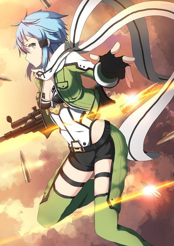 Asada Shino Sinon Sword Art Online Sword Art Online Matte Finish Poster Photographic Paper  (12 inch X 18 inch, 12 x 18 Inch Unframed)
