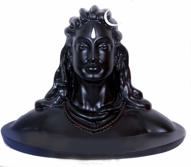 HOPKART Aadiyogilordshiva Decorative Showpiece - 13 cm  (Plastic, Black)
