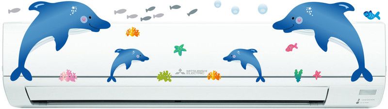 SUDARSHAN STICKER 16 cm Air Conditioner Sticker - Decorative AC (Air conditioner ) Sticker (16 cm x 91 cm) Self Adhesive Sticker  (Pack of 1)