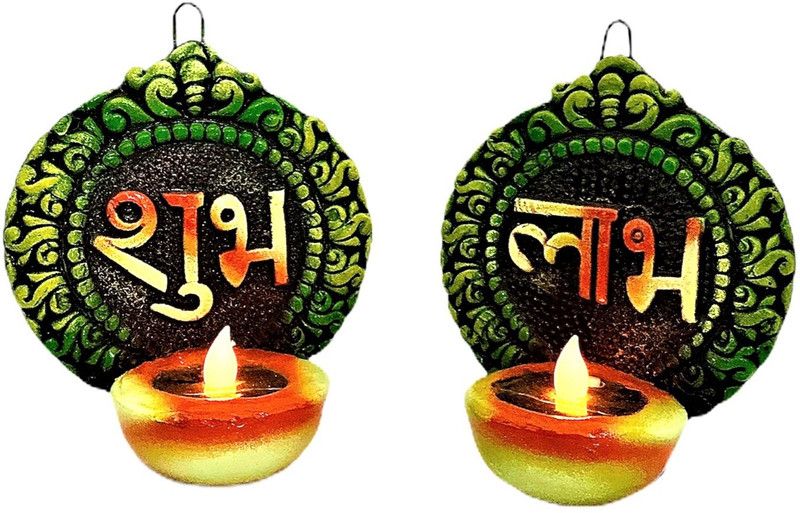 Urmi Creations SOLAR MAATI LAMPS Terracotta (Pack of 2) Hanging Diya Set  (Height: 5.9 inch)