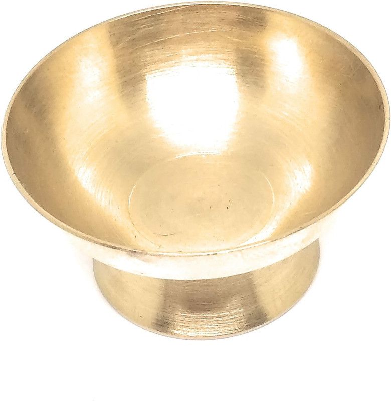 Astrosale Jyot Batti Diya Stand - Small Brass Table Diya  (Height: 4.5 inch)