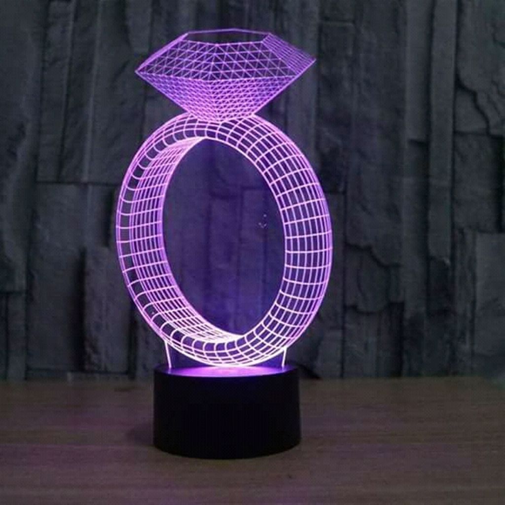 Diamond ring Remote Control Lamp