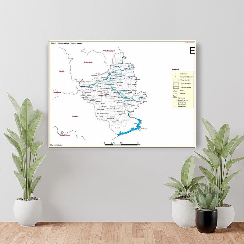 BRITISH TERMINAL 30 cm Chhota Udepur DISTRICT Kavant TALUKA Self Adhesive Sticker  (Pack of 1)
